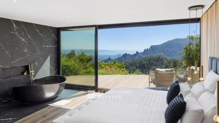 Villa contemporaine - 5 chambres, vue mer et montagne
