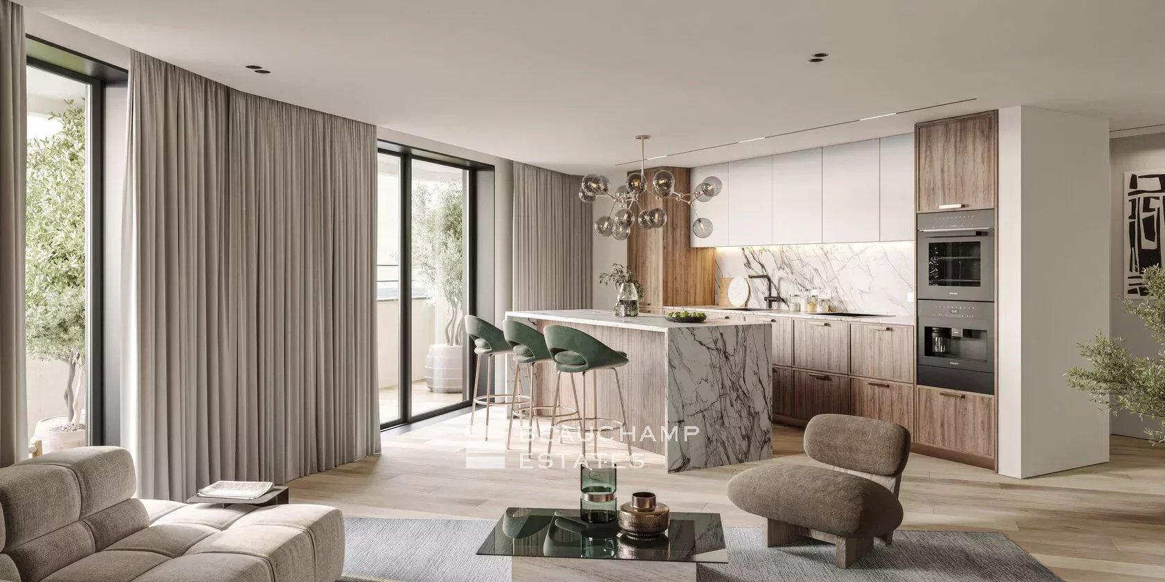 Penthouse 6 chambres avec vue mer panoramique - Beausoleil