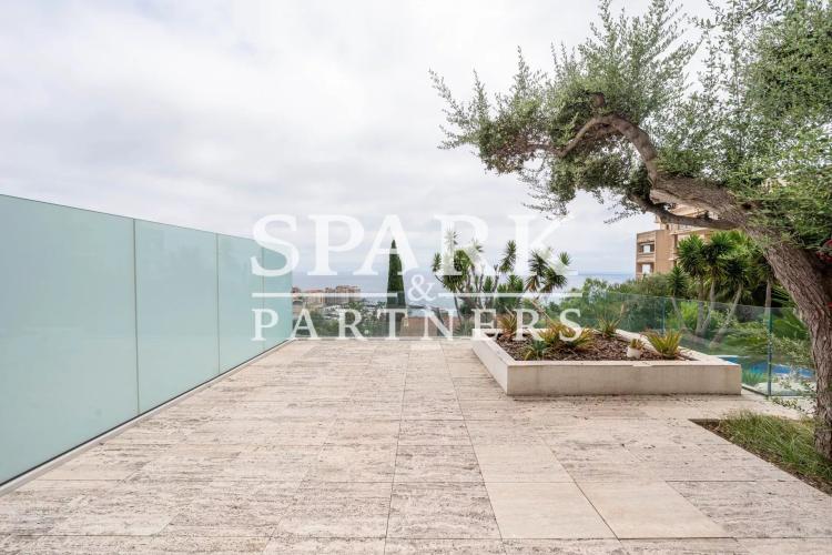Cap d'Ail - Appartement avec une vue imprenable sur la mer et piscine