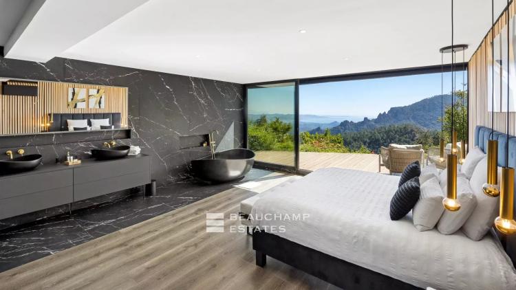 Villa contemporaine - 5 chambres, vue mer et montagne