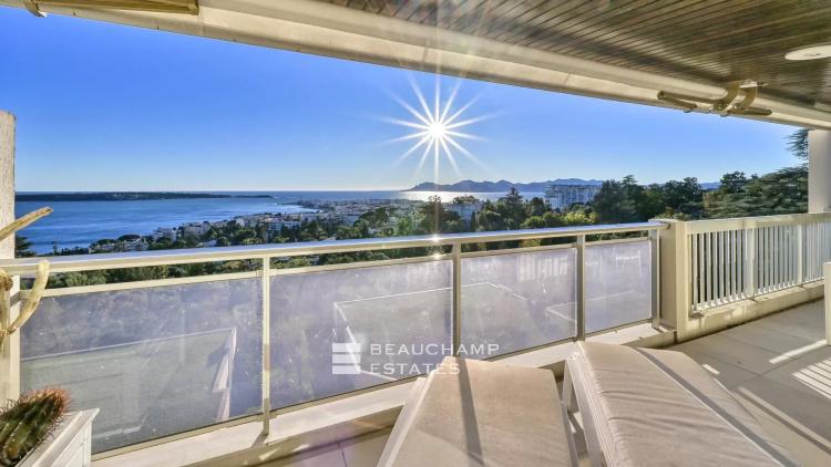 appartement avec vue mer panoramique - 3 chambres - cannes californie