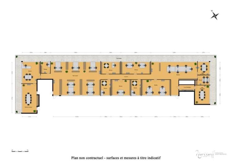 Magnifique espace de travail attique de 570m2 au coeur du Lignon
