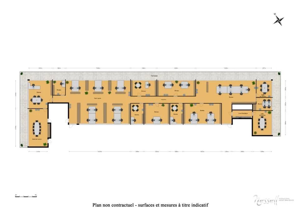 Magnifique espace de travail attique de 570m2 au coeur du Lignon