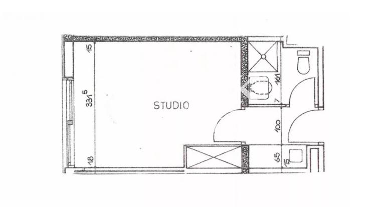 Monaco - Saint Roman - Studio a rafraichir
