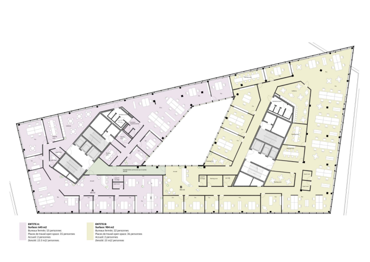 Bureaux d’exception de 246m² au cœur du Quartier de l’Étang