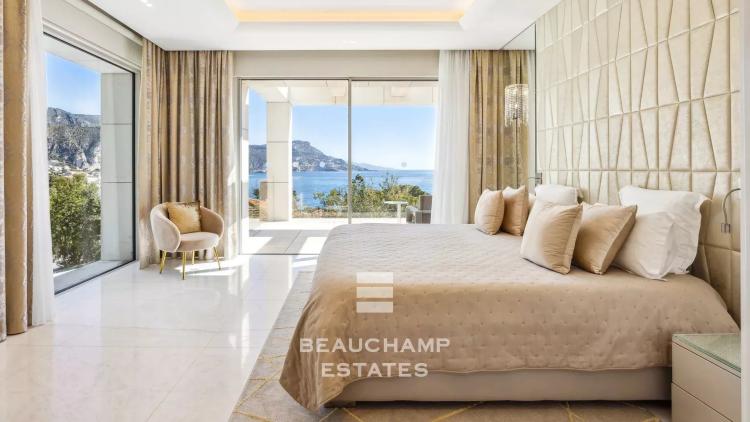 Villa contemporaine 5 chambres avec vue mer piscine chauffée et jacuzzi - Saint-Jean-Cap-Ferrat