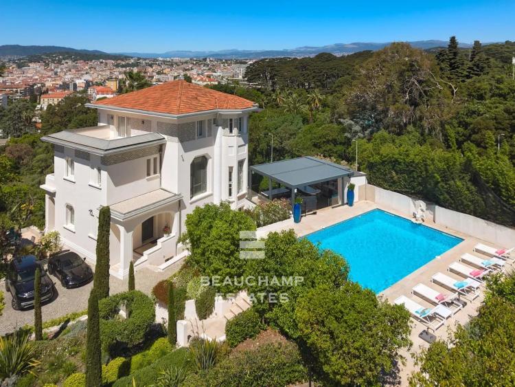 Villa 7 chambres Belle Époque avec vue mer  - Cannes Basse Californie