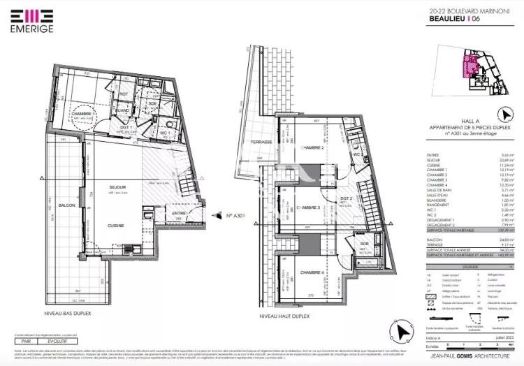 Beaulieu-sur-Mer - Superbe duplex dans une résidence neuve