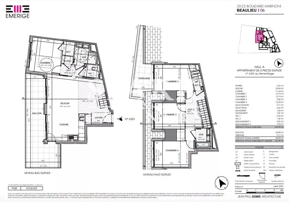 Beaulieu-sur-Mer - Superbe duplex dans une résidence neuve