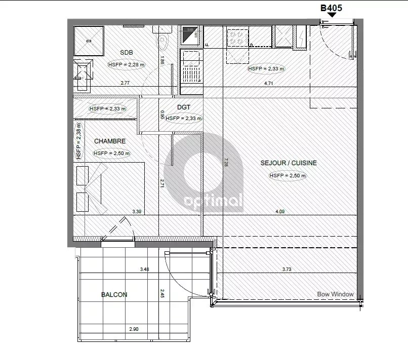 Menton centre - Immeuble neuf - Appartement deux pièces avec terrasse