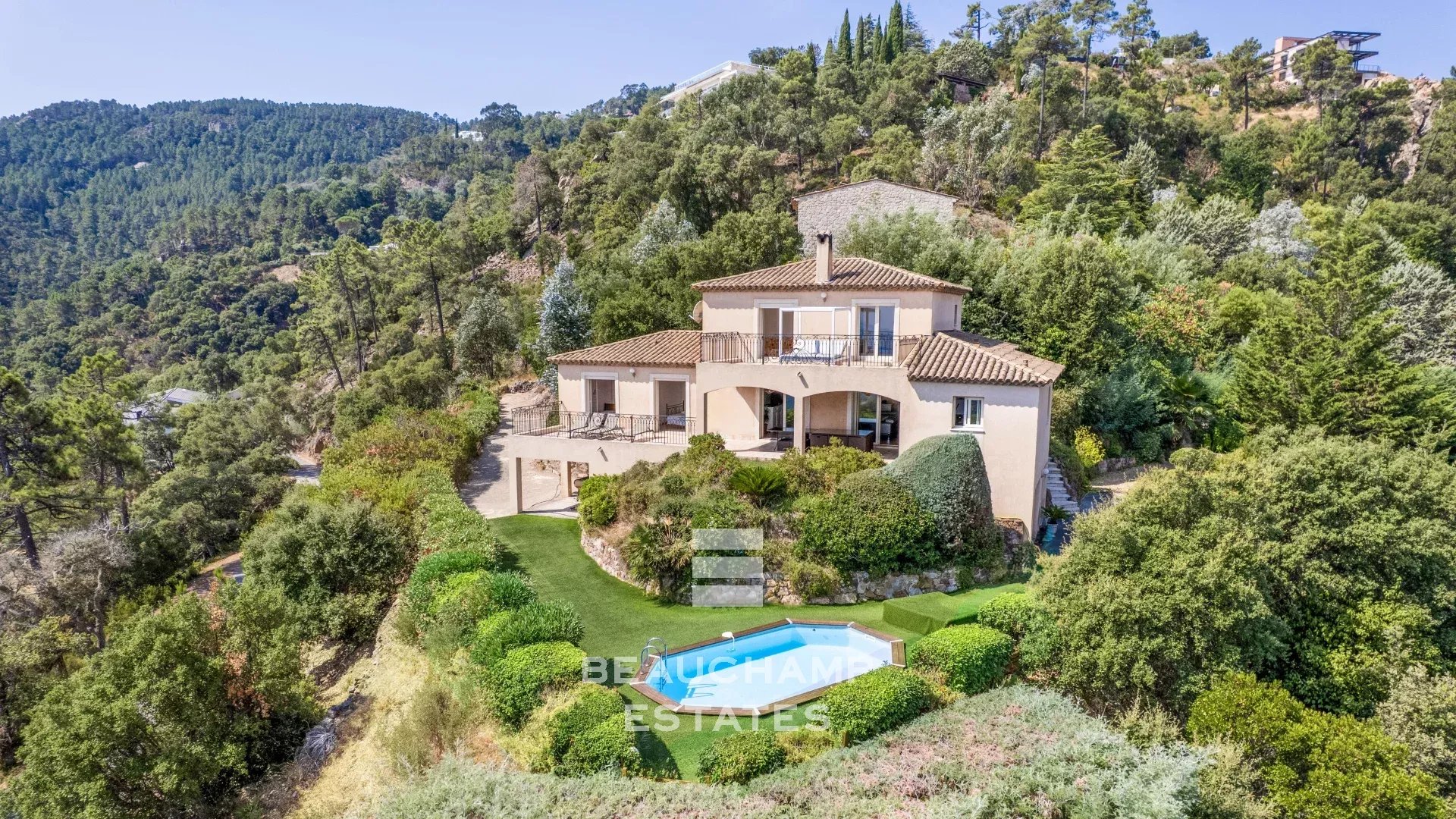Villa provençale 3 chambres avec vue mer panoramique - Fréjus