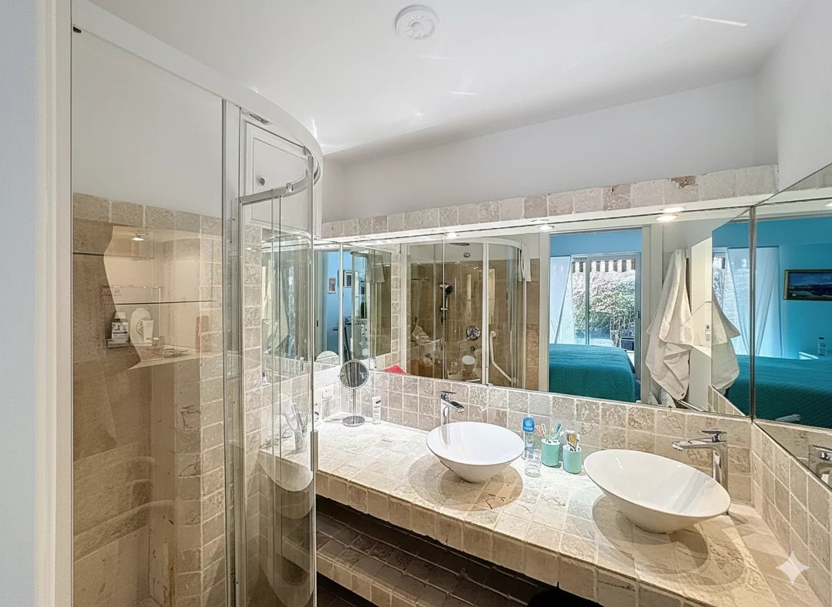 BEAU DEUX PIECES AVEC GRAND JARDIN ET GARAGE