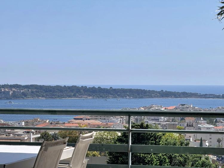 CANNES BASSE CALIFORNIE - DERNIER ETAGE - TERRASSE - VUE MER PANORAMIQUE