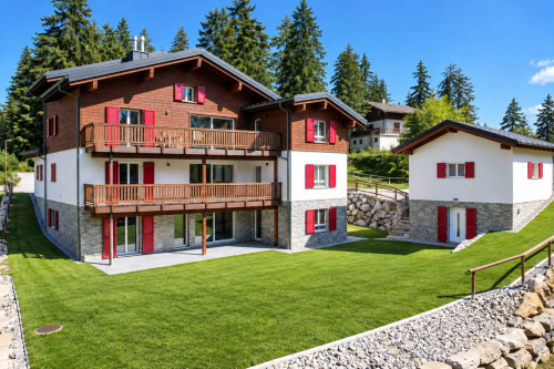 CHALET DE 15,5 PIÈCES
COMPOSÉ DE TROIS APPARTEMENTS INDÉPENDANTS