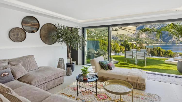 Villa contemporaine 4 chambres avec vue mer panoramique - Èze