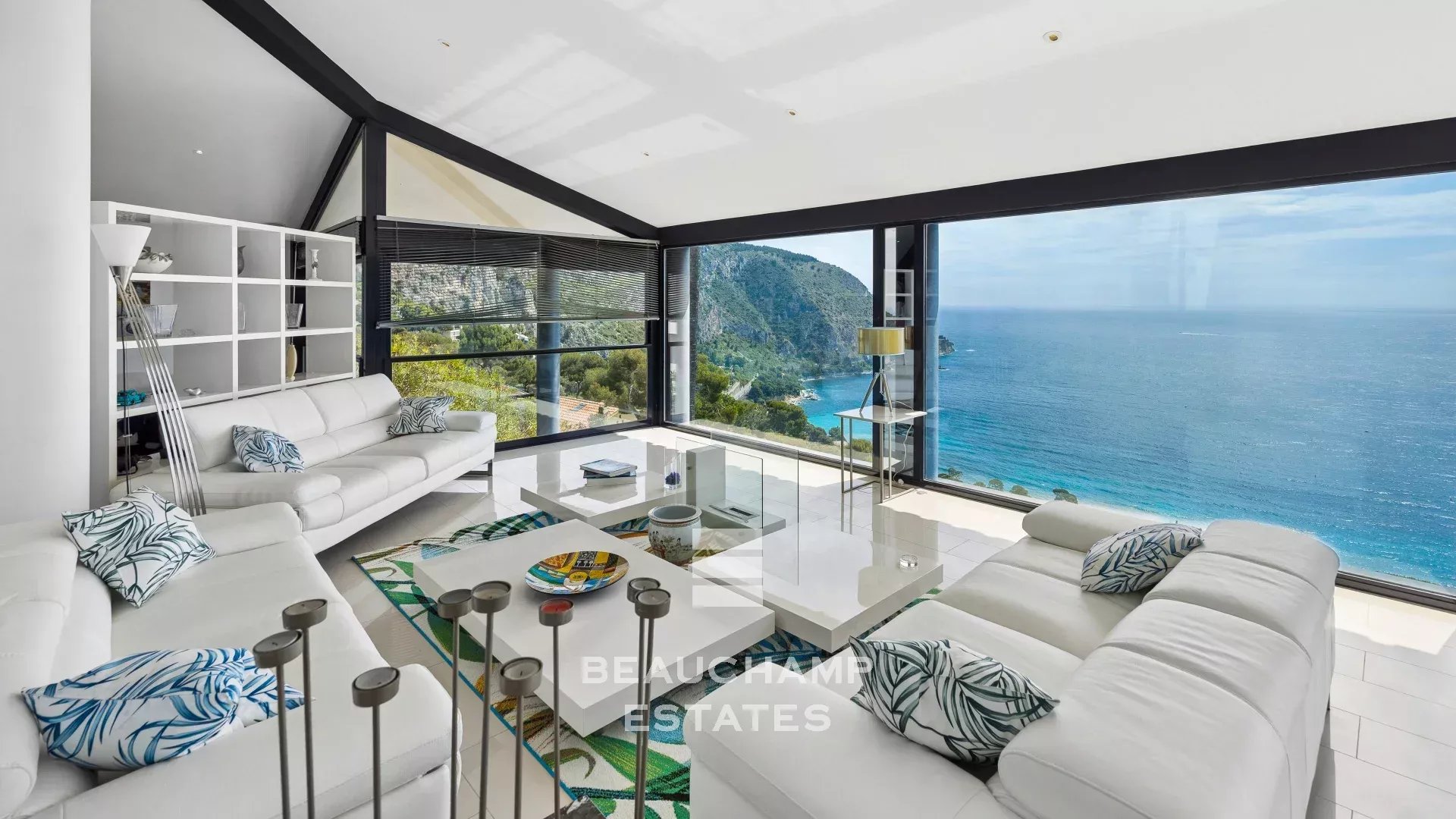 Villa contemporaine 4 chambres avec vue mer panoramique - Èze