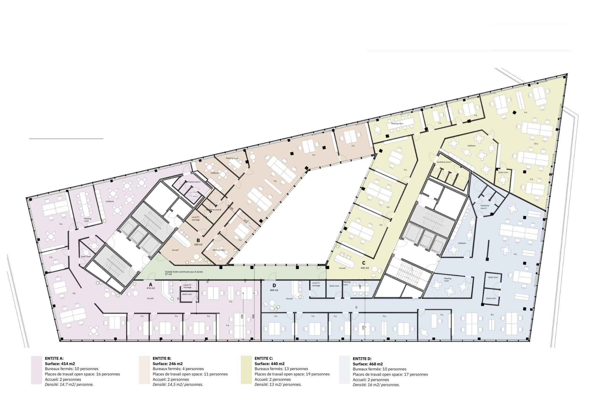Bureaux d’exception de 246m² au cœur du Quartier de l’Étang
