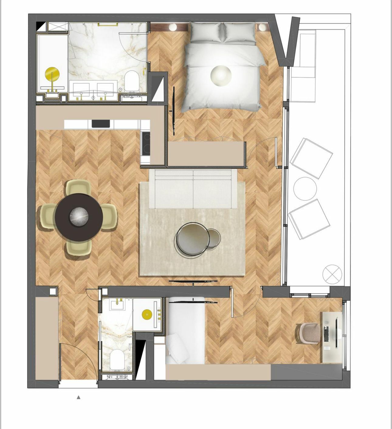 MONTE-CARLO - EXCLUSIVITÉ 3P RENOVE -MILLEFIORI