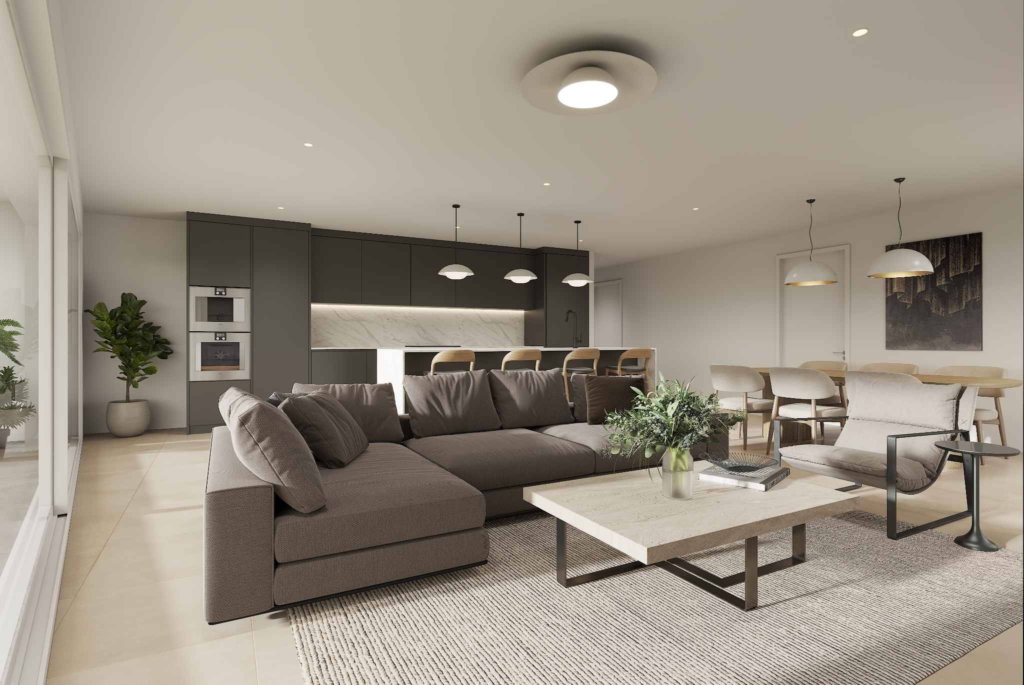 Nouveau : Appartement neuf de 4,5 pièces situé au 1er étage 