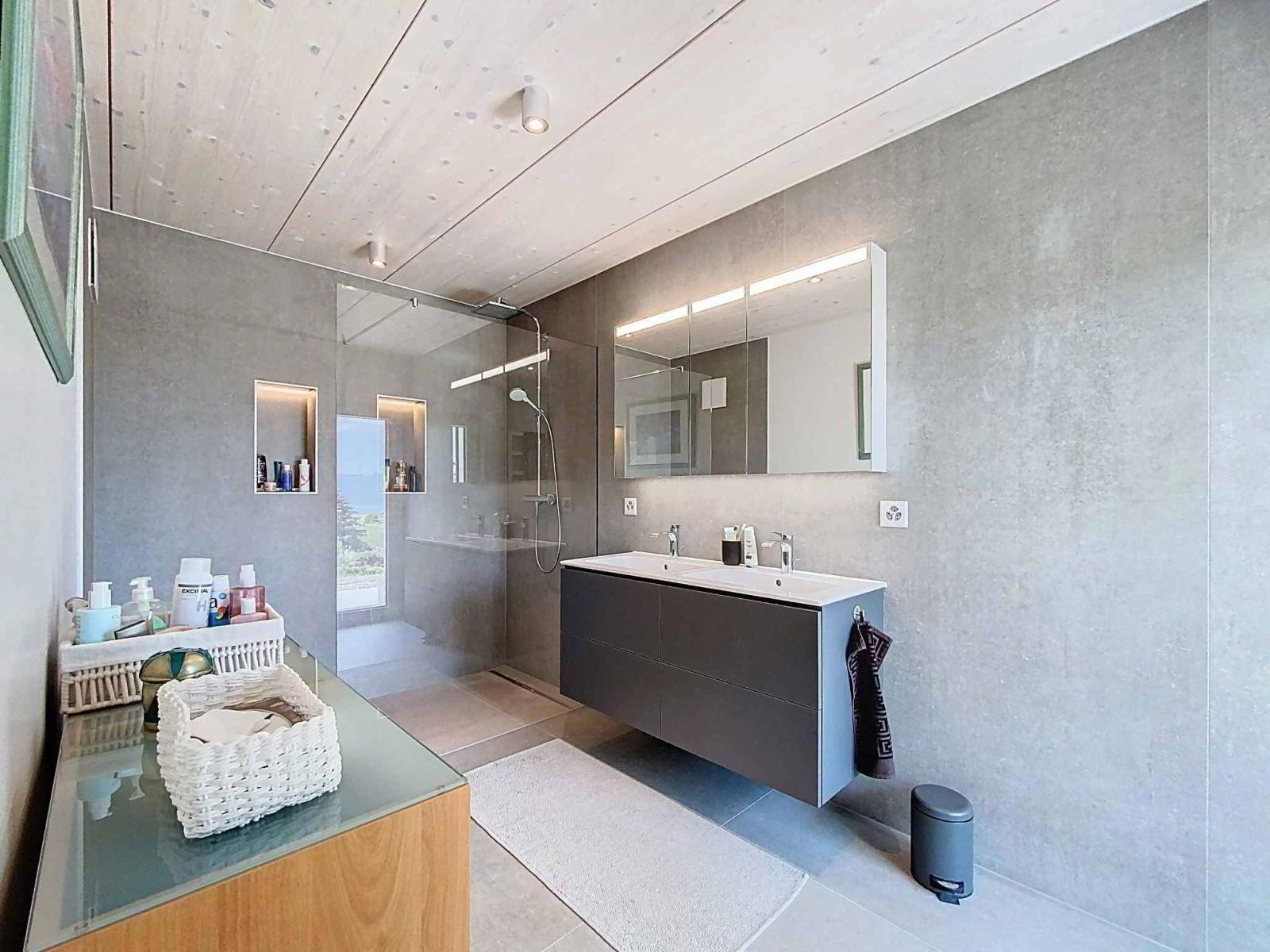 Magnifique Villa contemporaine neuve avec vue panoramique sur le lac et les Alpes