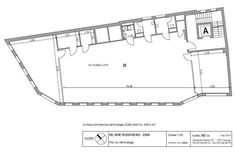 A deux pas de la gare Cornavin - superbes Bureaux 217m2