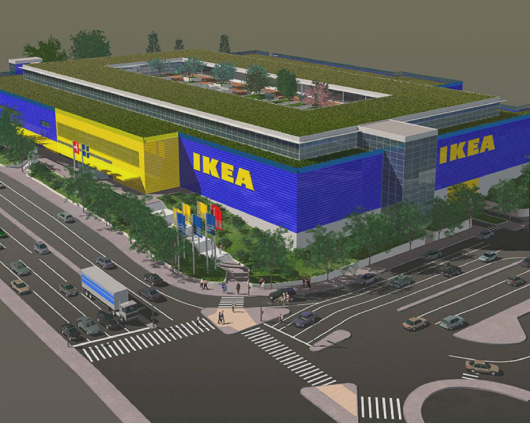 Vernier - Surface de 1309 m2 en attique - Immeuble IKEA
