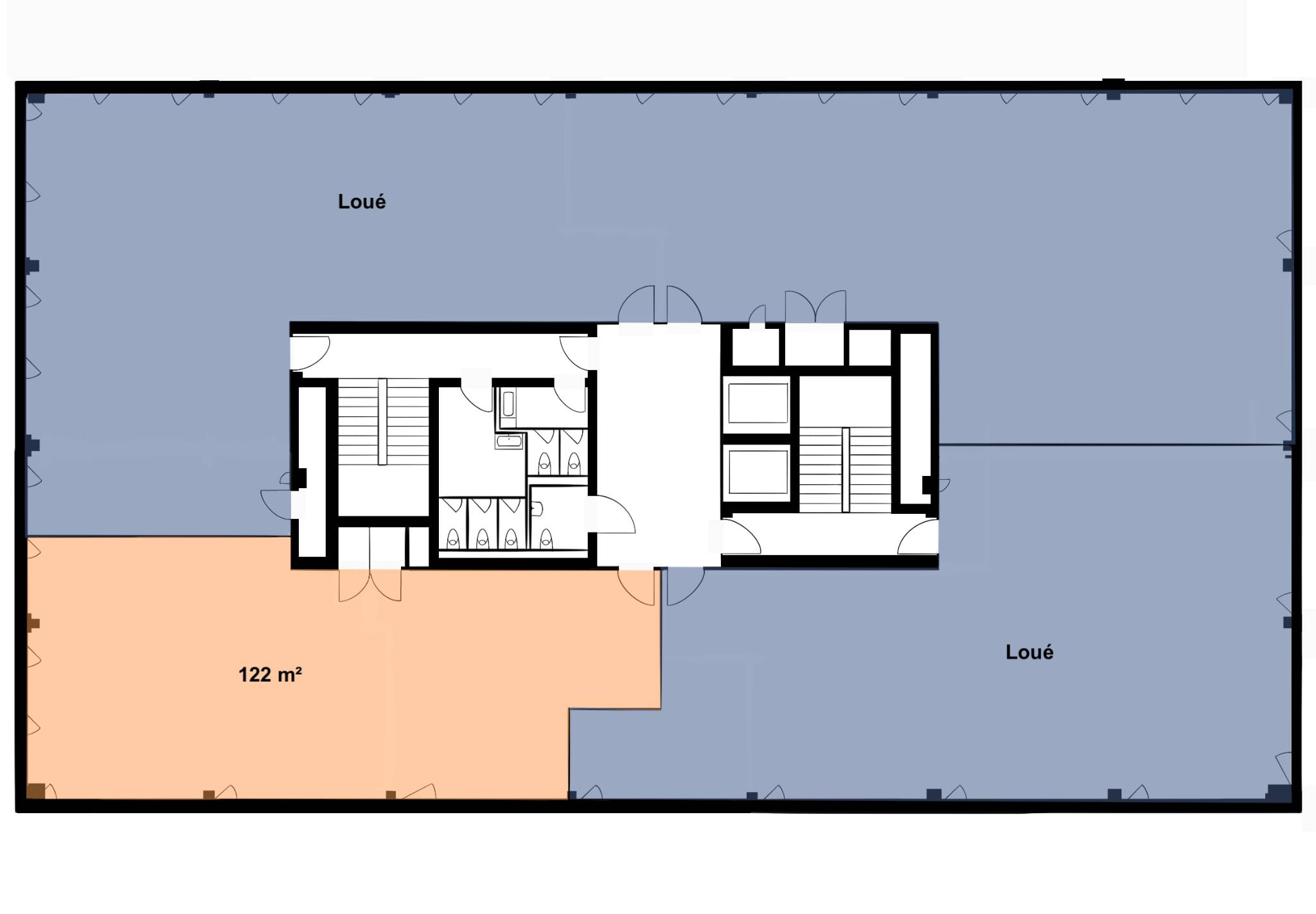 Bureaux de 116m2 Plug & Play – Secteur Aéroport