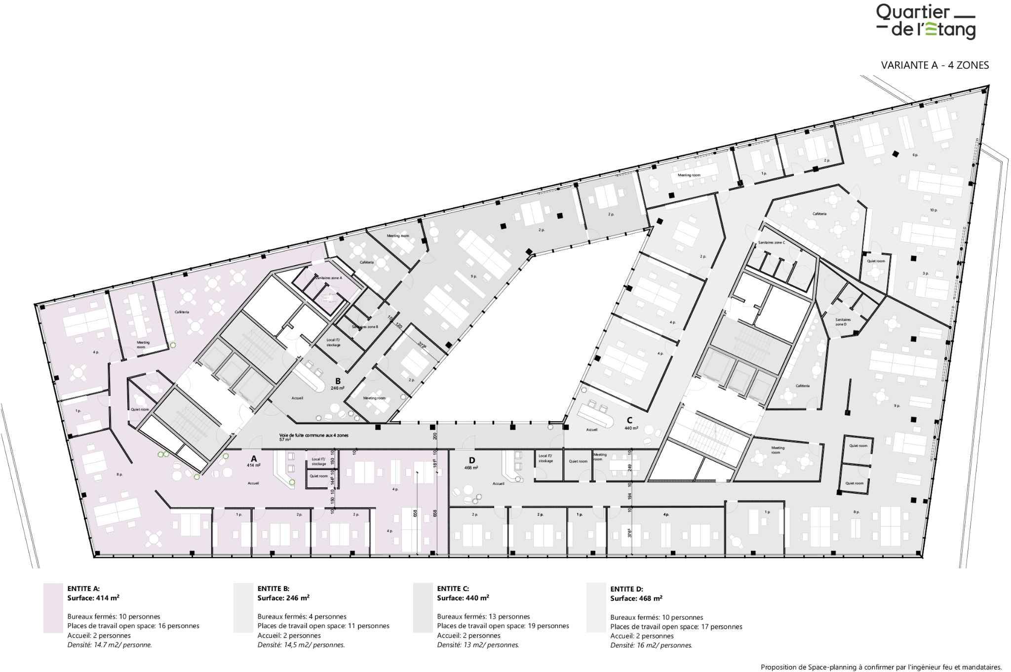 Bureaux d’exception de 414m² au cœur du Quartier de l’Étang