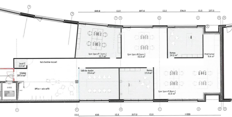 Bureau Plug & Play de 337 m² – Atrium Park, Meyrin