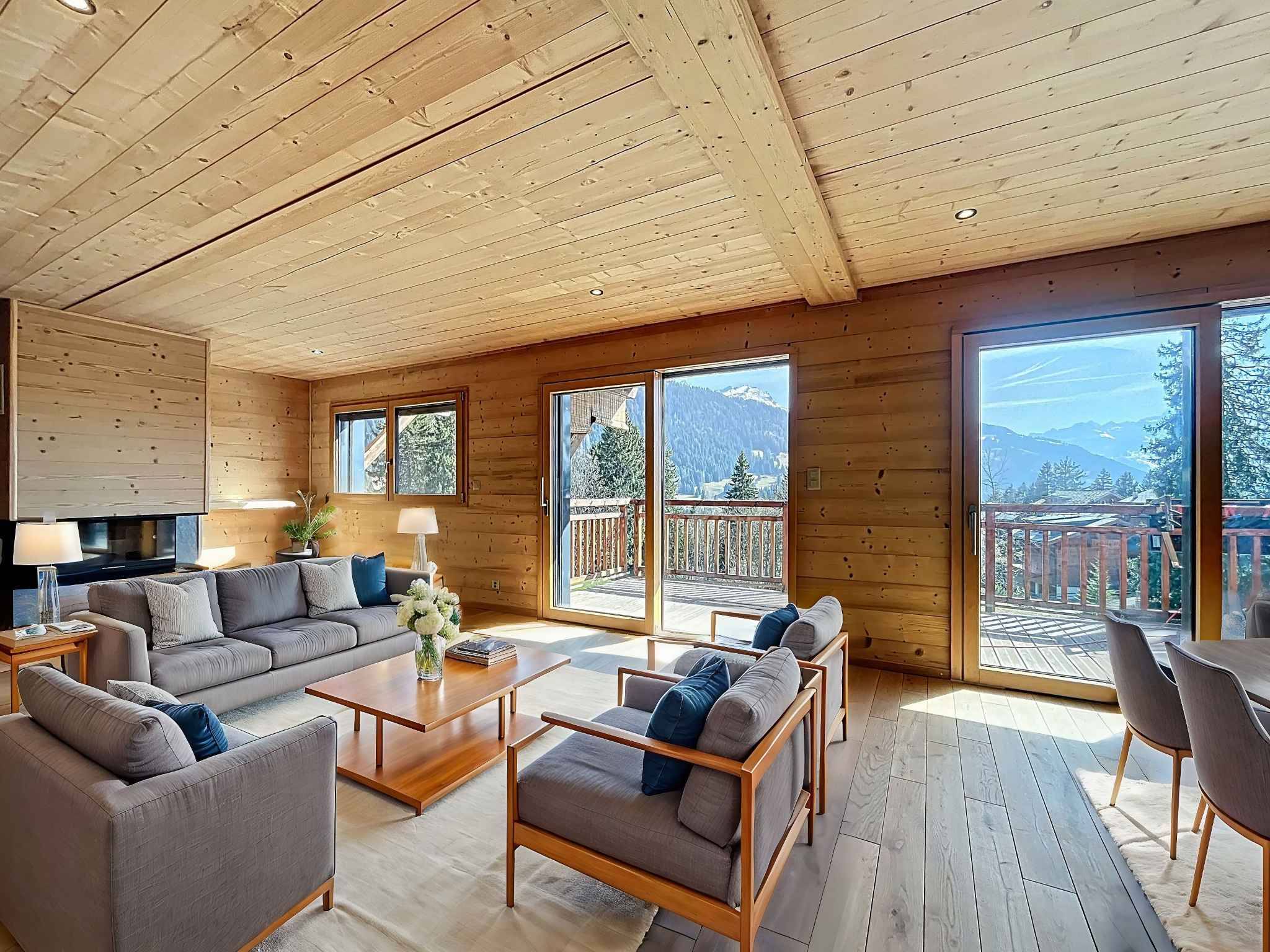 Appartement de standing face aux montagnes, à deux pas des pistes