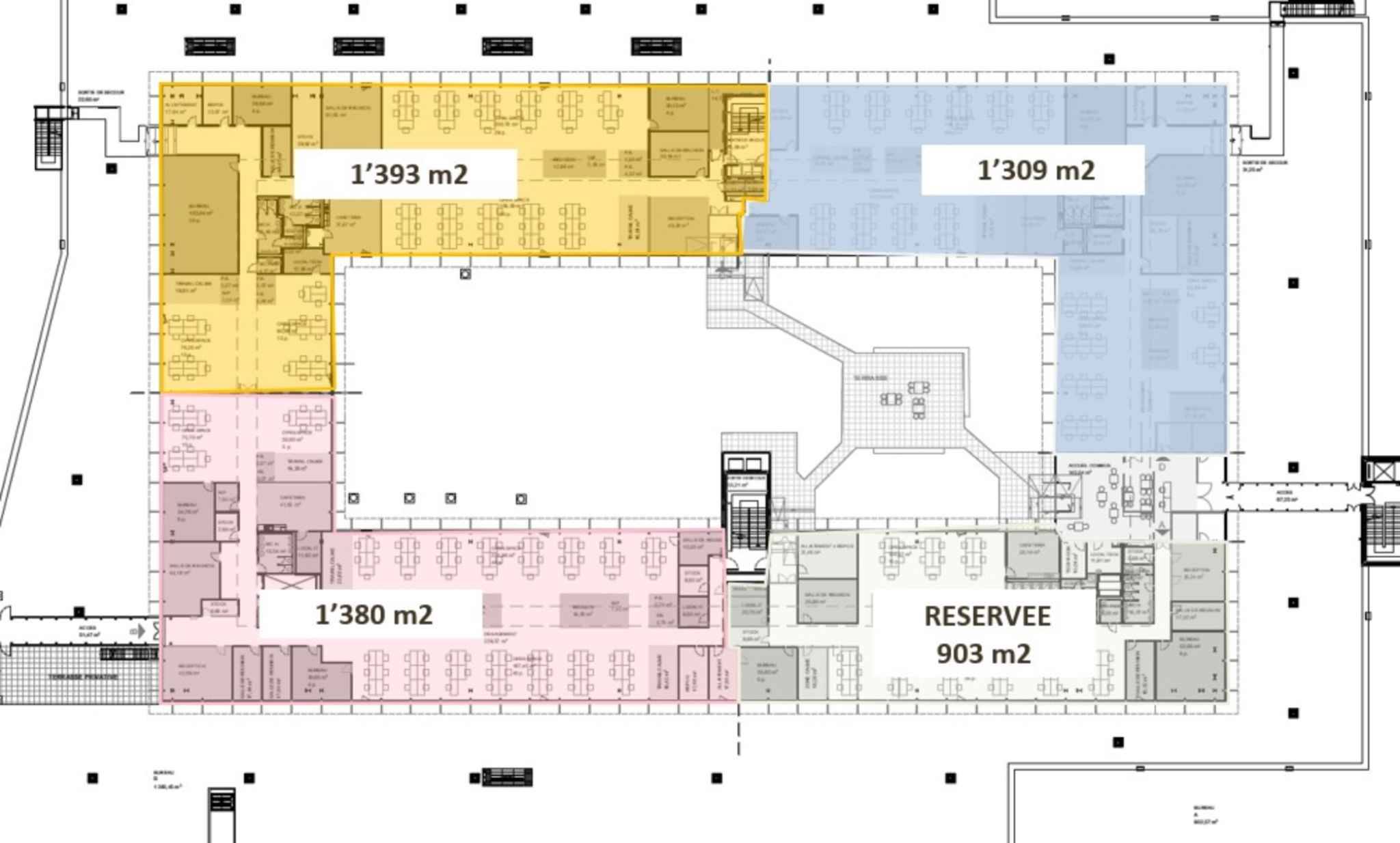 Vernier - Surface de 1309 m2 en attique - Immeuble IKEA