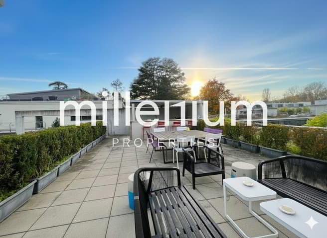 Loft meublé avec jardin et terrasse sur le toit