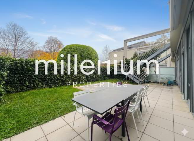 Loft meublé avec jardin et terrasse sur le toit