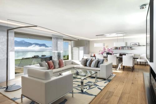 Somptueux Appartement De 6,5 Pièces Avec Vue Imprenable Sur Le Lac Et Les Montagnes