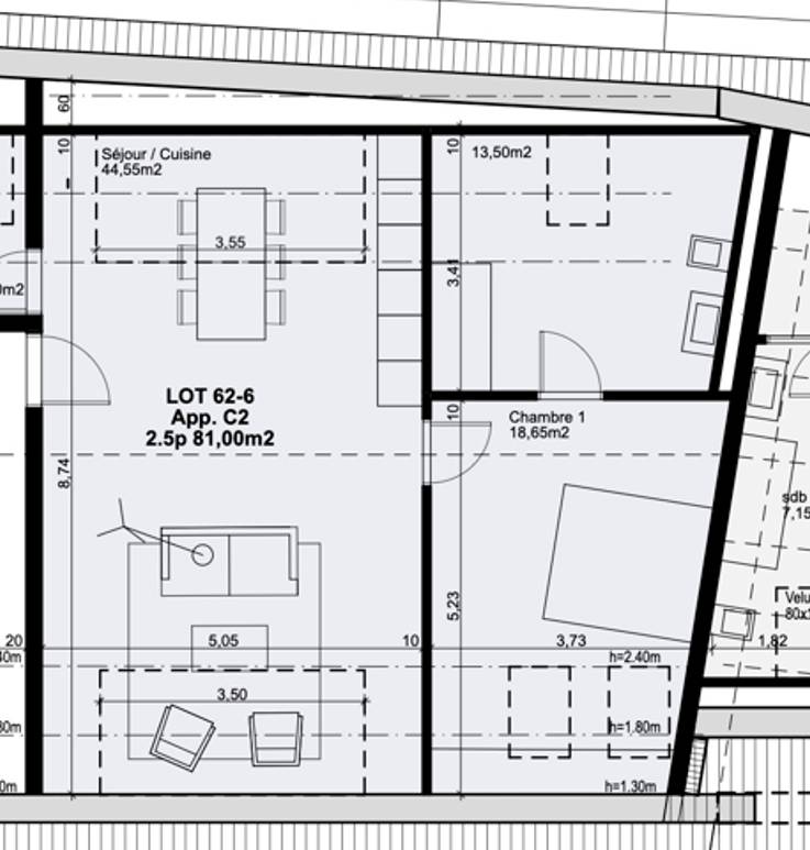 62-6 - NOUVELLE PROMOTION Domaine de Chiblins Appartement de 2.5 pièces
