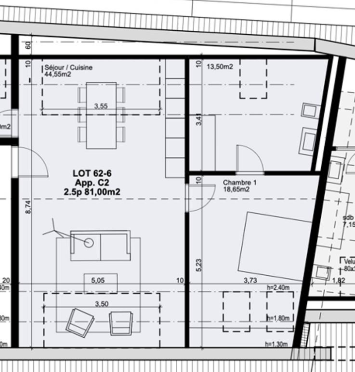 62-6 - NOUVELLE PROMOTION Domaine de Chiblins Appartement de 2.5 pièces