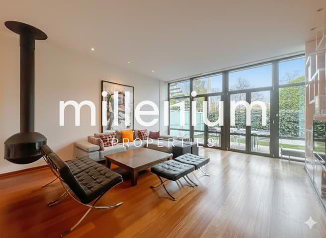 Loft meublé avec jardin et terrasse sur le toit