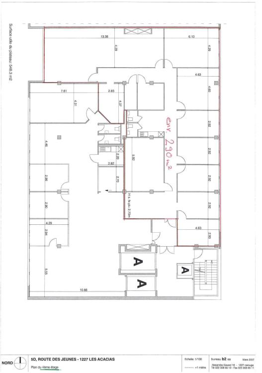 Surface d’atelier ou bureau de 290 m² à Carouge