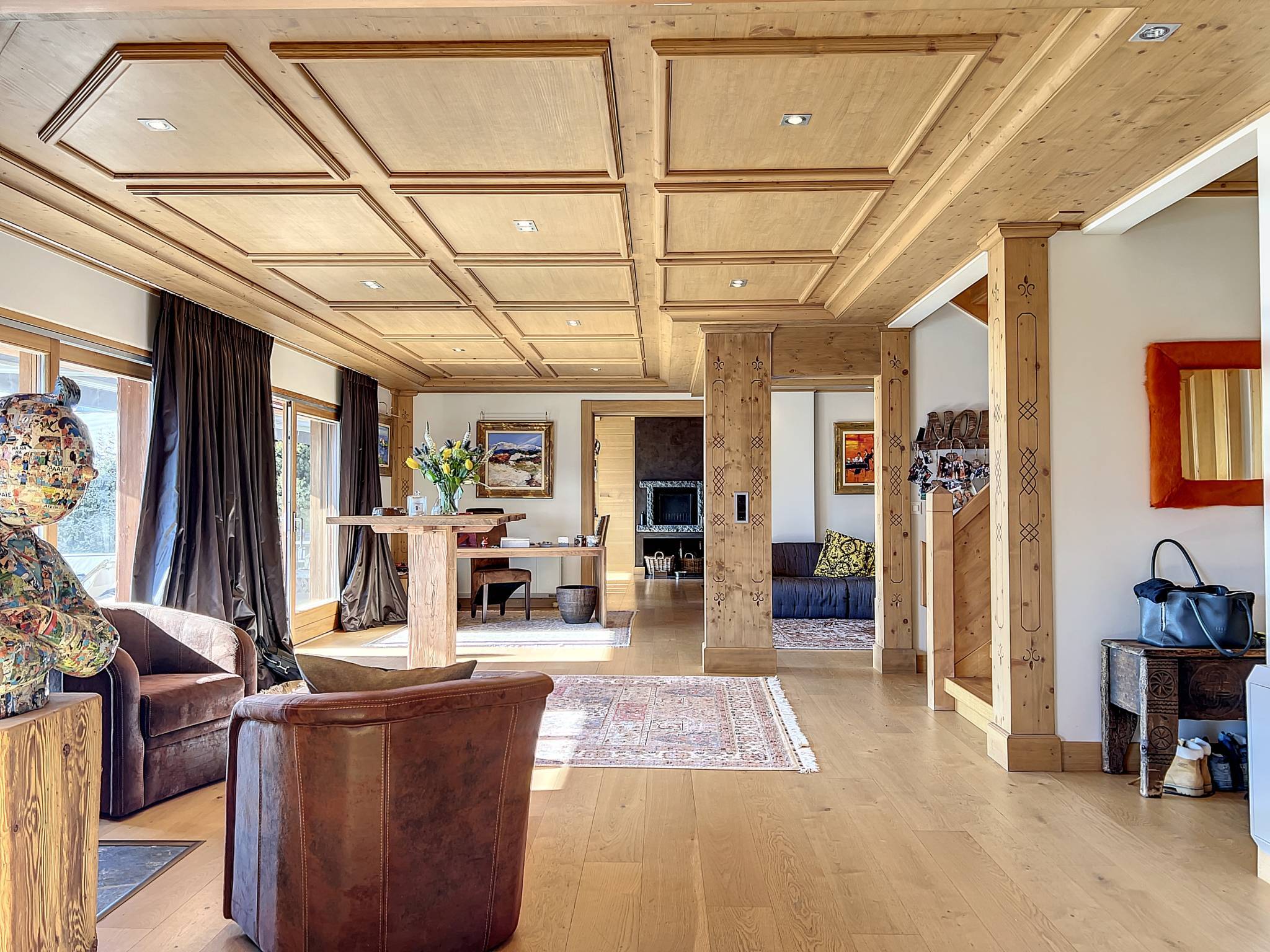 Magnifique chalet avec vue panoramique sur la plaine du Rhône et les Alpes
