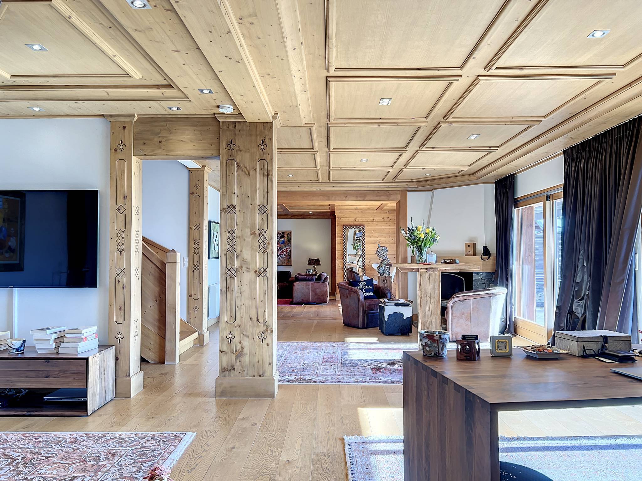 Magnifique chalet avec vue panoramique sur la plaine du Rhône et les Alpes